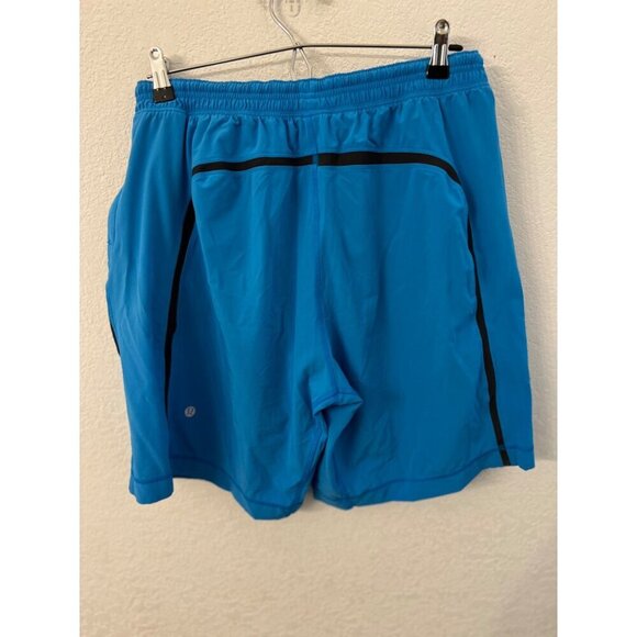 Lululemon mens blue lines shorts size large - Picture 2 of 10